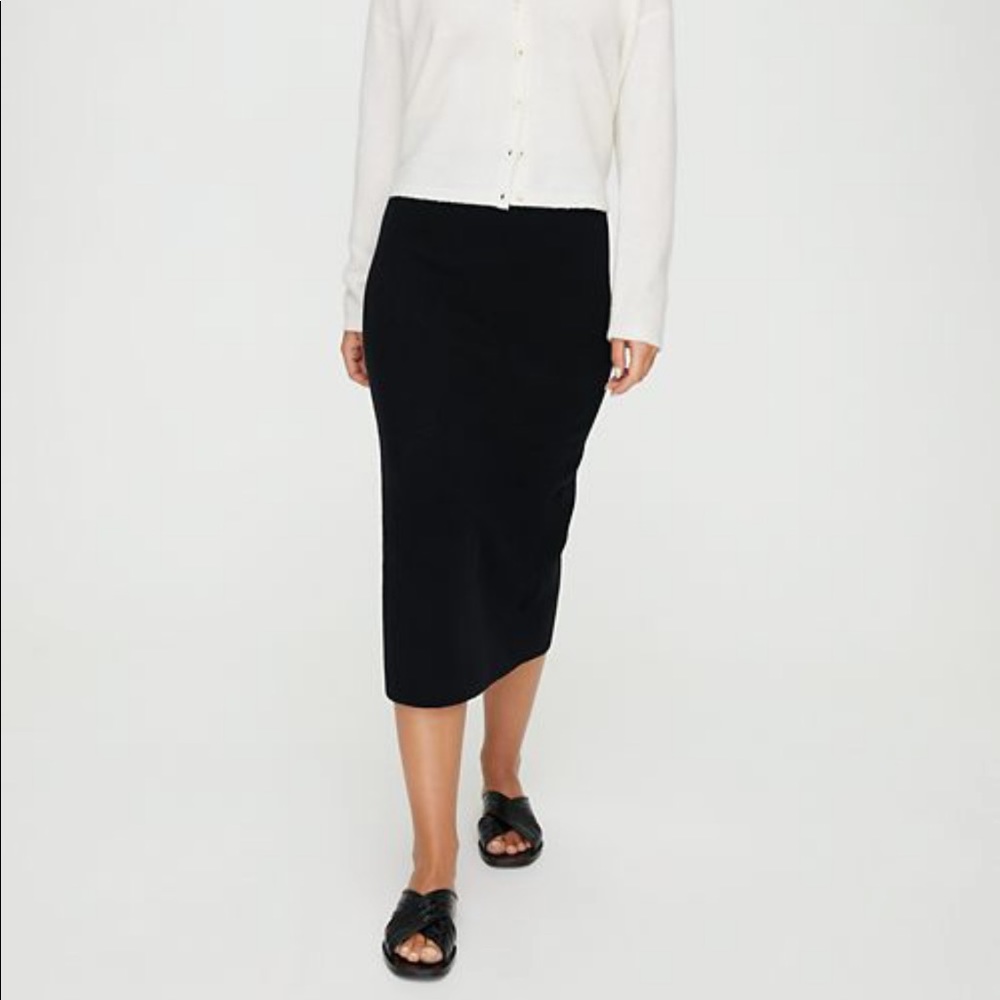 Babaton Johan Wool Black Skirt